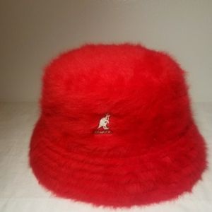 Red Fur Kangol Hat Large